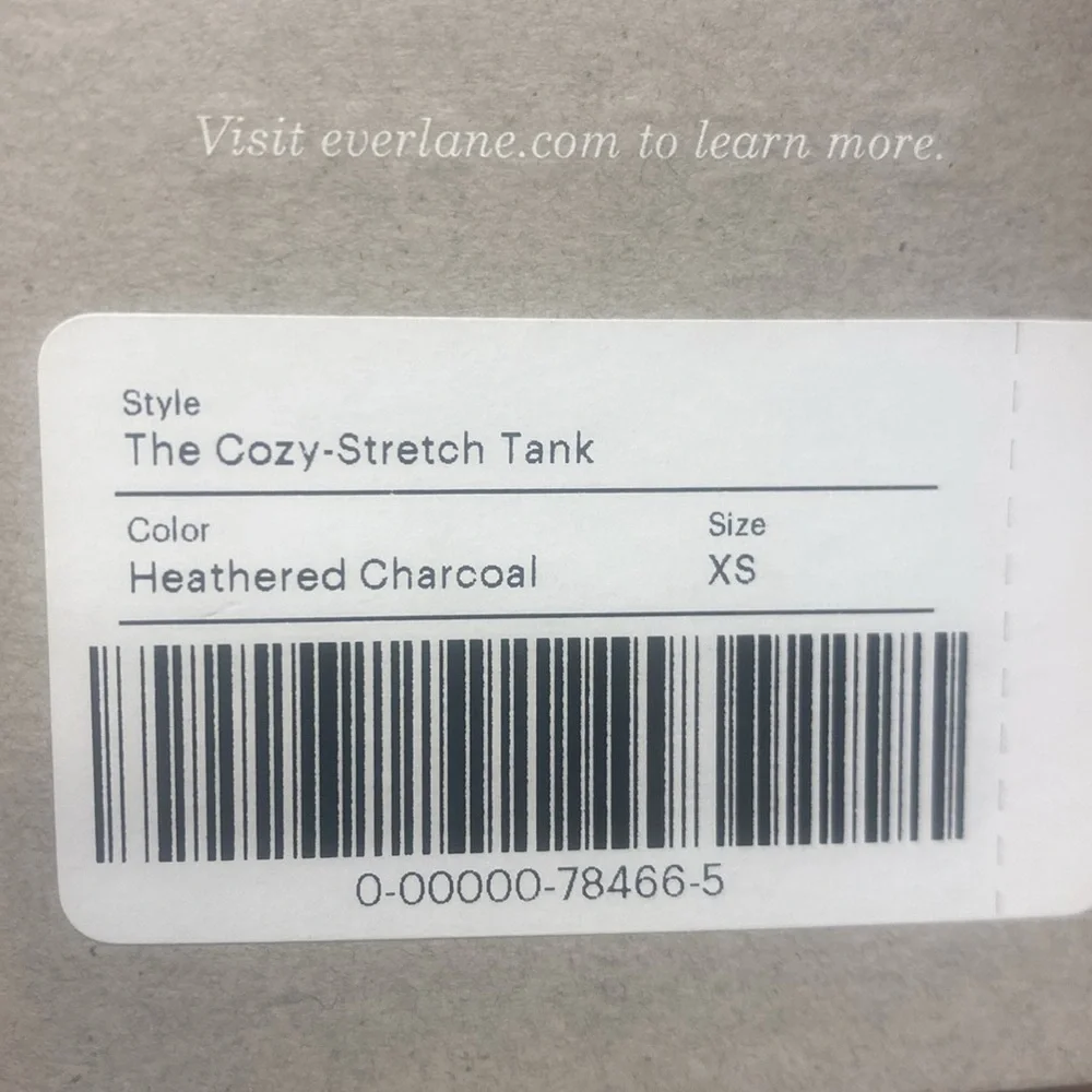 NWT Everlane The Cozy Stretch Tank Wool Alpaca Yak Blend Cropped Tank Top XS - Picture 8 of 14